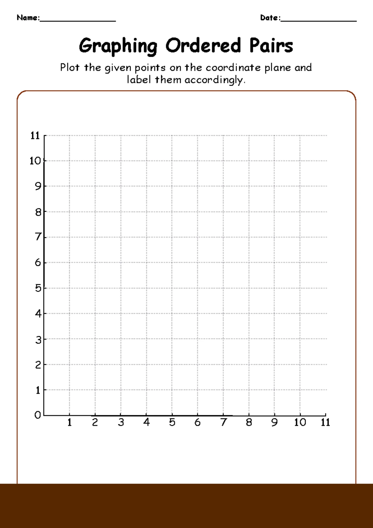 Fall Coordinate Graphing Worksheet - Math with Crayons, image size:1200x1696