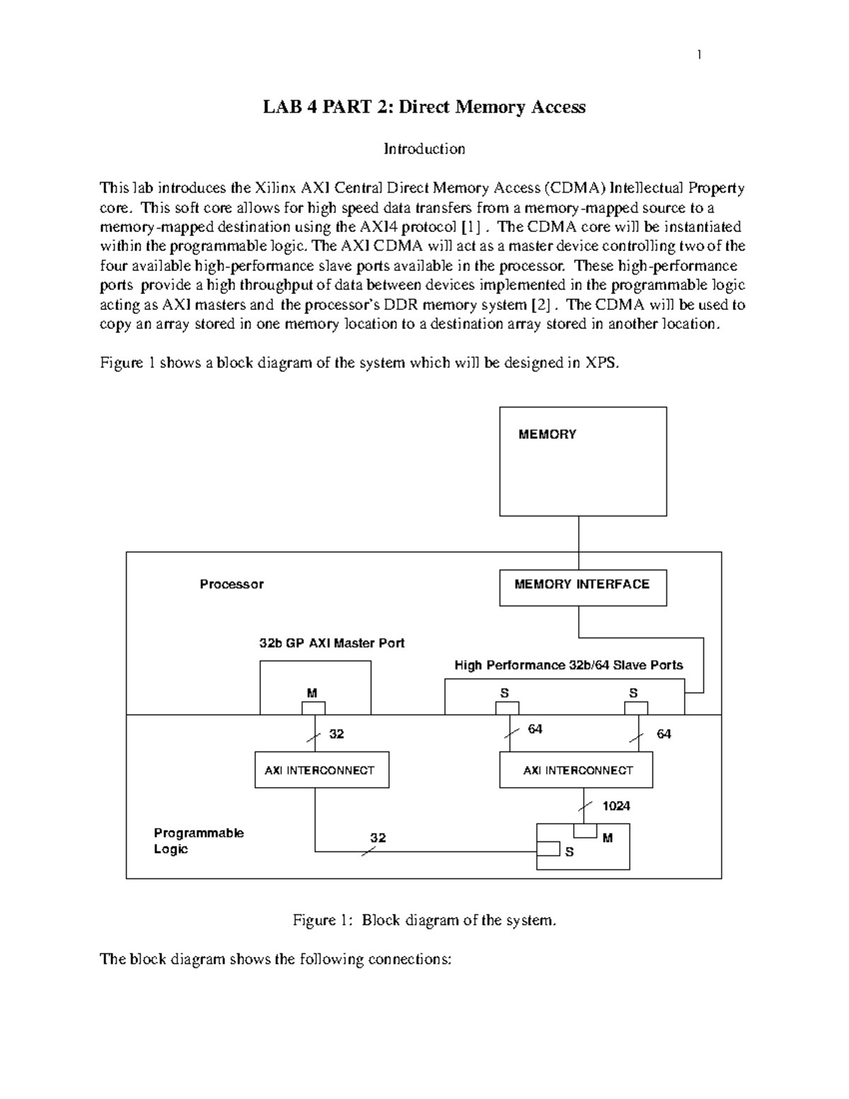 Coen 317 Lab 4 Part 2: Direct Memory Access Implementation Guide - Studocu