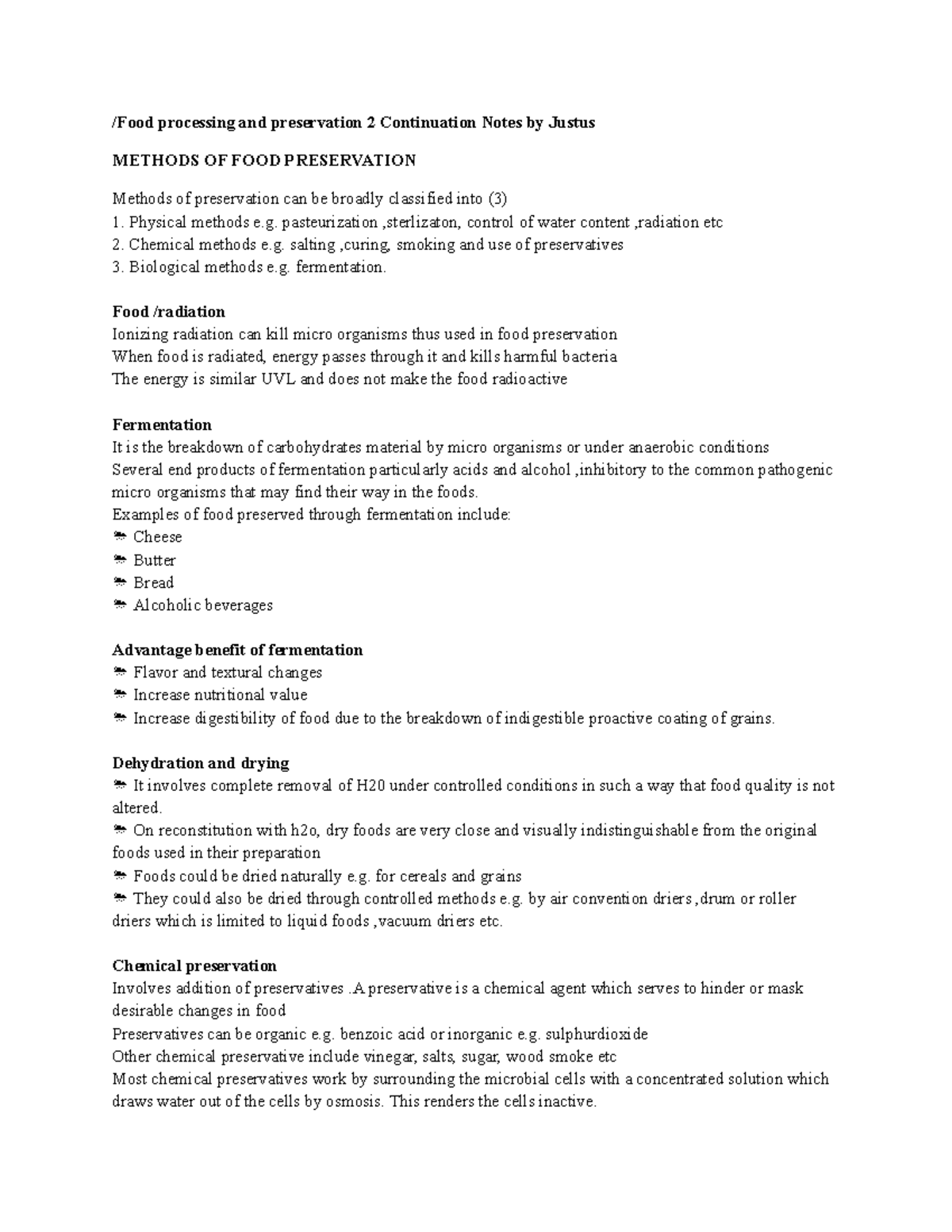 Fpp2 to send - notes - /Food processing and preservation 2 Continuation ...
