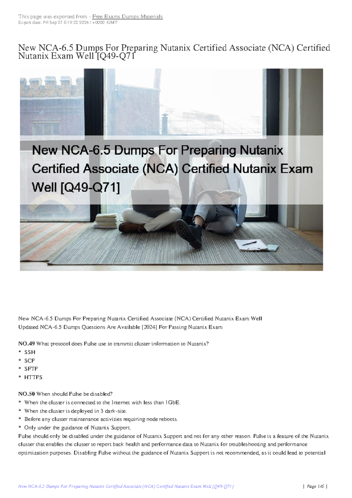 New-NCA-6 - This is the preparation guide for the Nutanix exam NCA 6.5 ...
