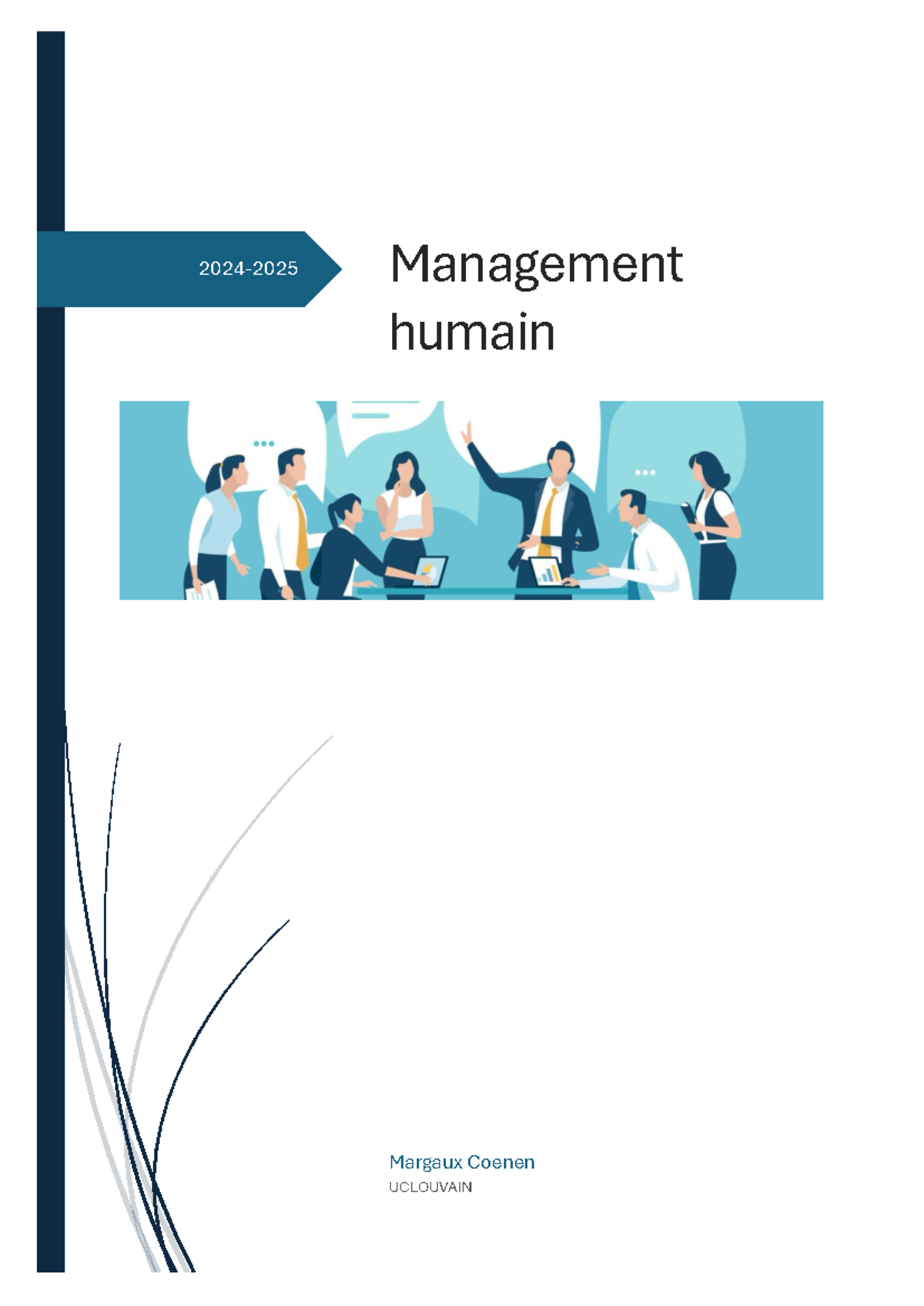 Synthèse sur le Management Humain - UCLOUVAIN - Studocu