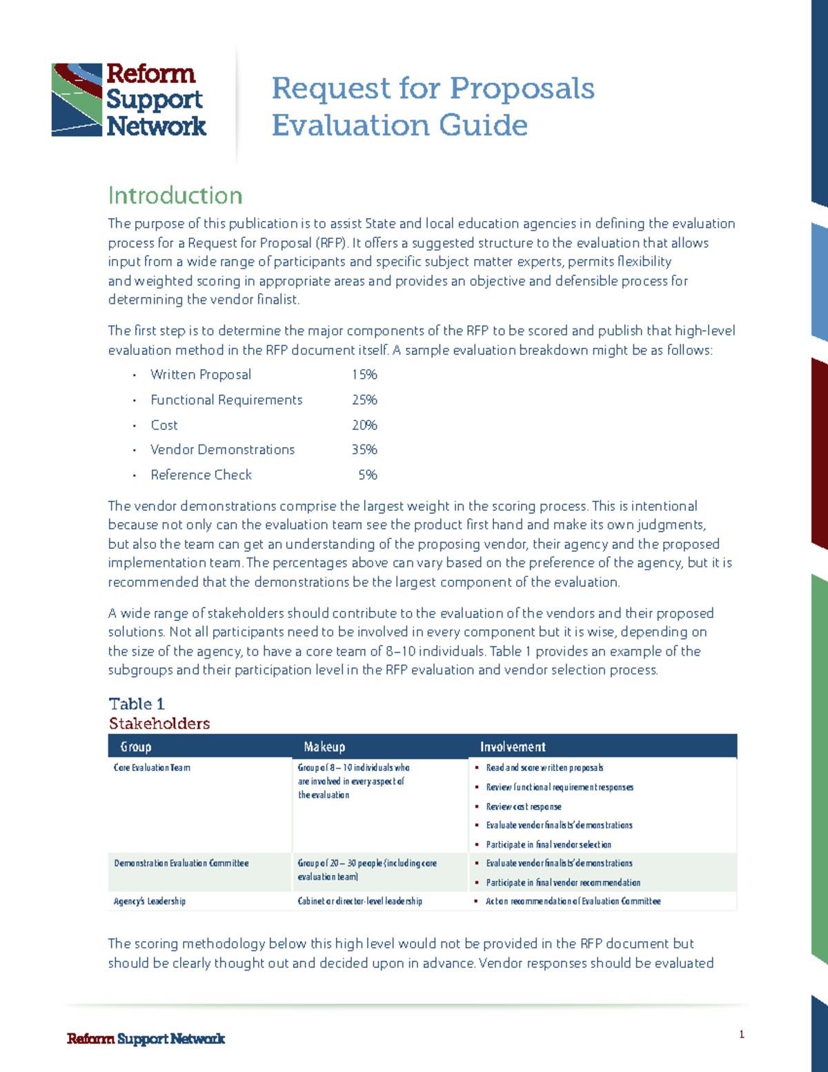 RFP Evaluation Guide - Request for Proposals Evaluation Guide ...