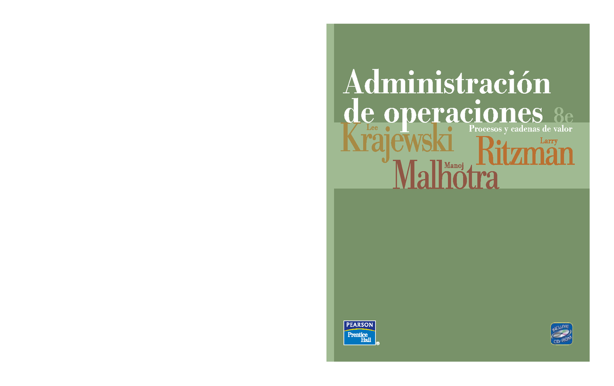 Administración de Operaciones: Procesos y Cadenas de Valor - Ed. 8 - Document Preview