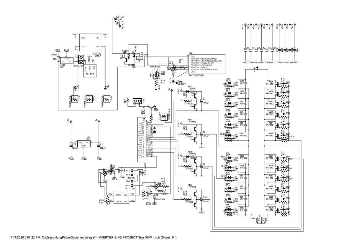 Pure Sine Wave Inverter Schematic - 5KW Design Overview - Studocu