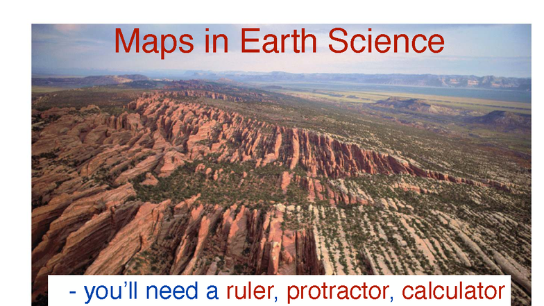 1G03 lecture 25 Geologic Maps lab I F25 - Maps in Earth Science - you ...