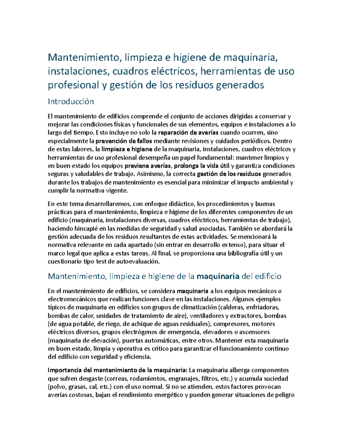 Mantenimiento y Limpieza de Maquinaria e Instalaciones: Guía Práctica ...