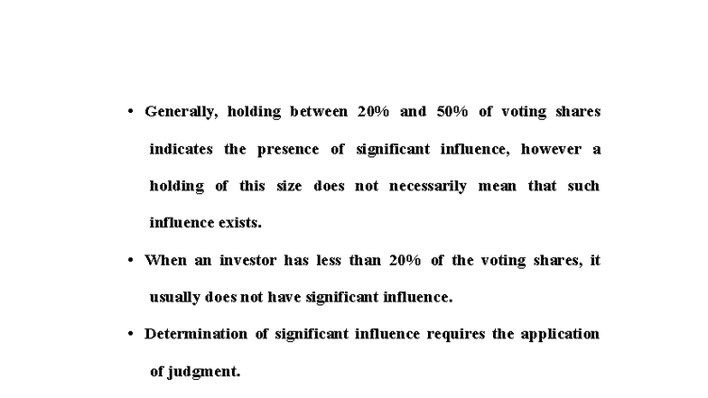 Study 4 - Notes on Significant Influence and Option Strategies - Studocu