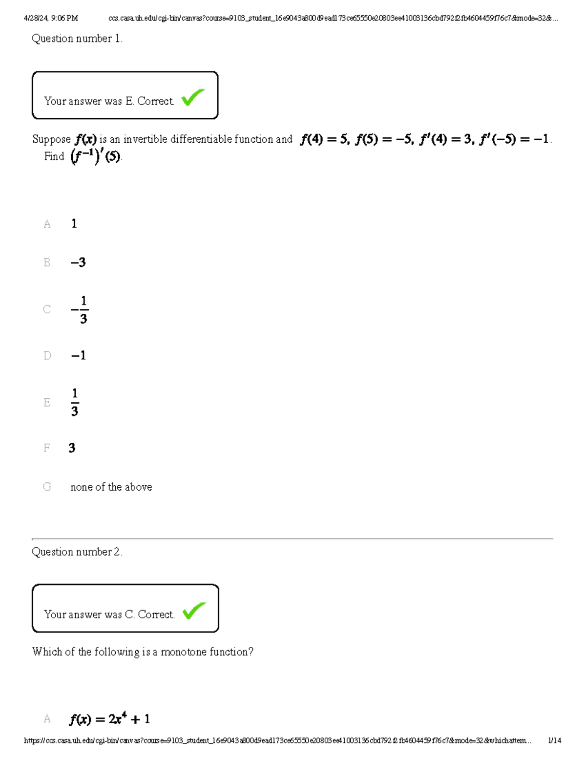 CALC I Exam 3 - Derivatives and Limits Practice Questions - Studocu