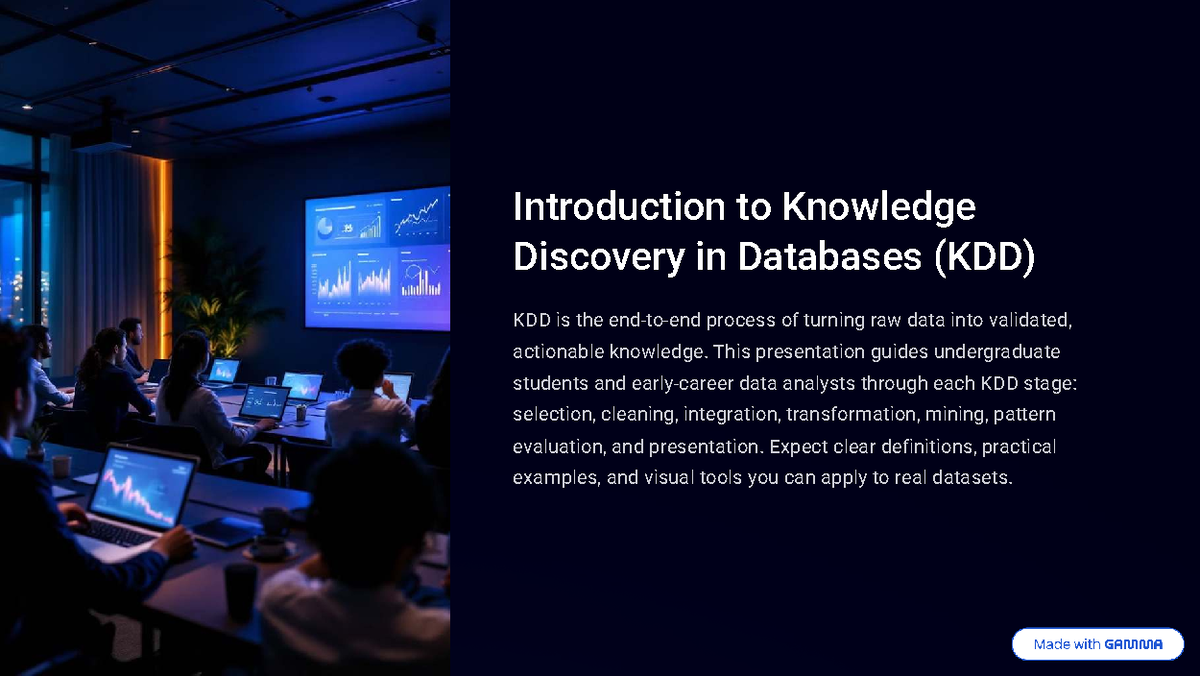 KDD 101: A Comprehensive Guide to Knowledge Discovery in Databases ...