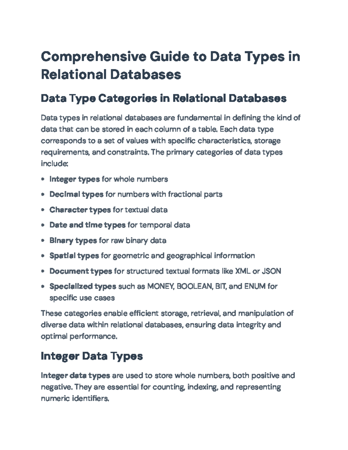 MySQL Data Types: Comprehensive Guide for Database Design and ...