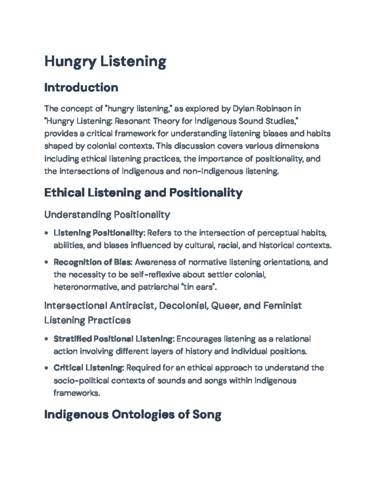 Hungry Listening: Ethical & Decolonial Approaches in Indigenous Sound ...