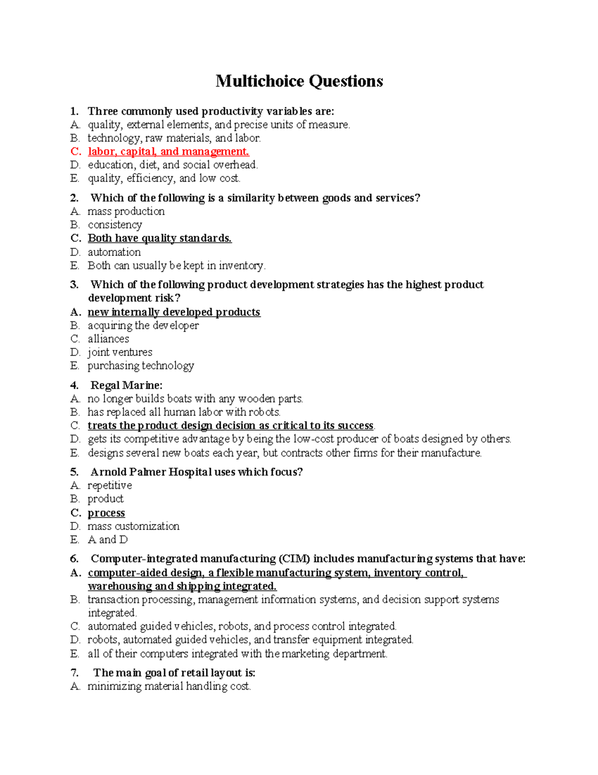 MCQ Study Guide for Course Code XYZ123: Key Topics and Questions - Studocu