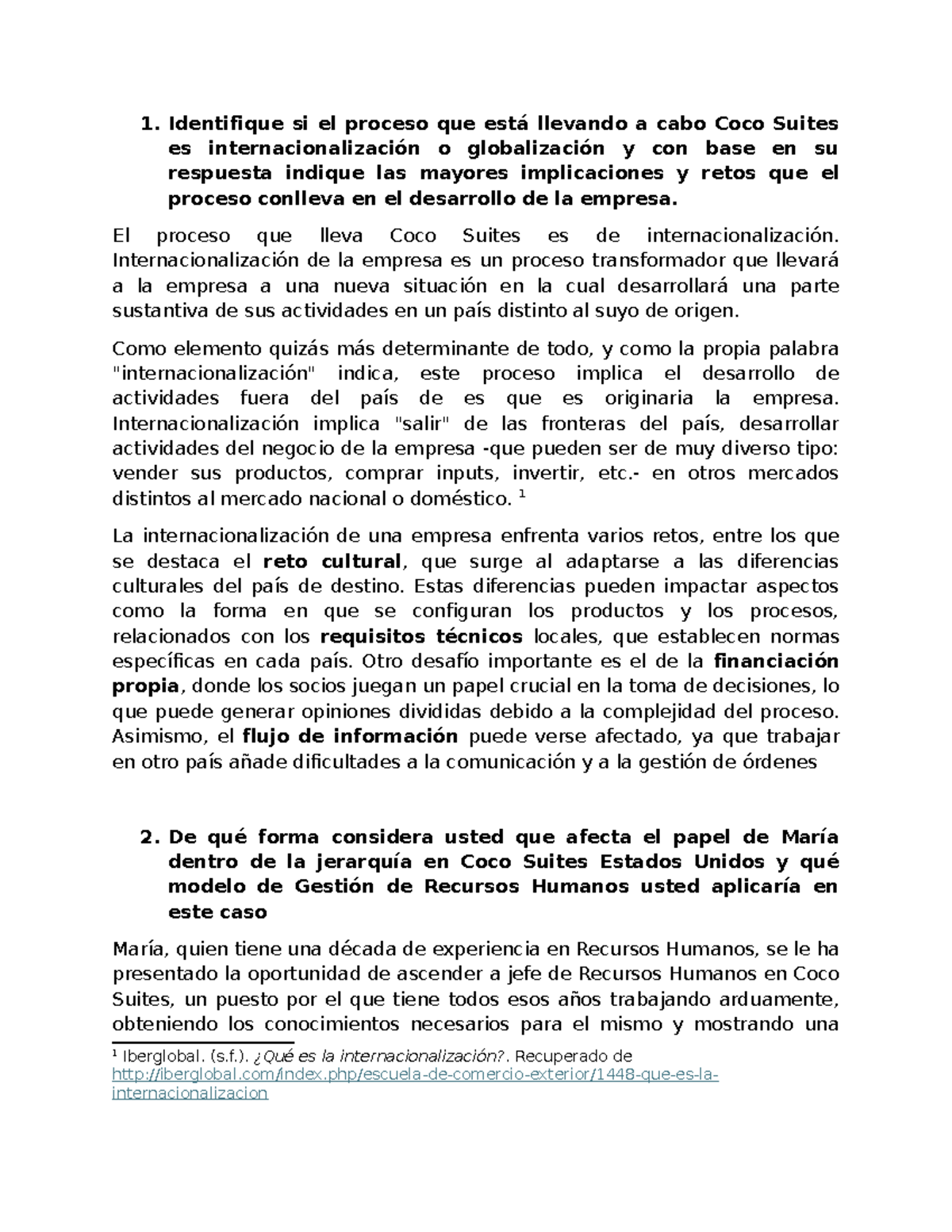 DD228 - Internacionalización de Coco Suites: Implicaciones y Retos ...