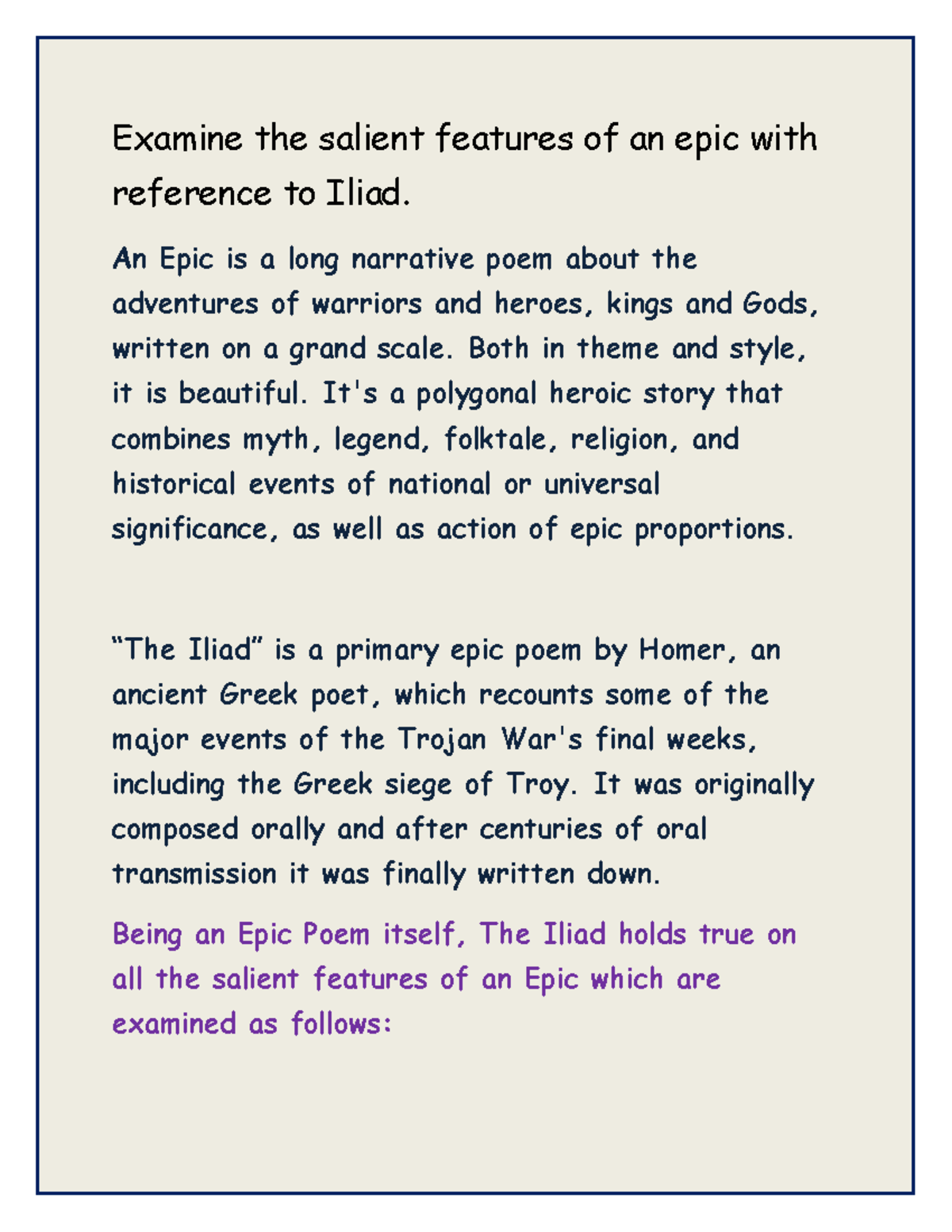 Epic Poem Siege Of Troy