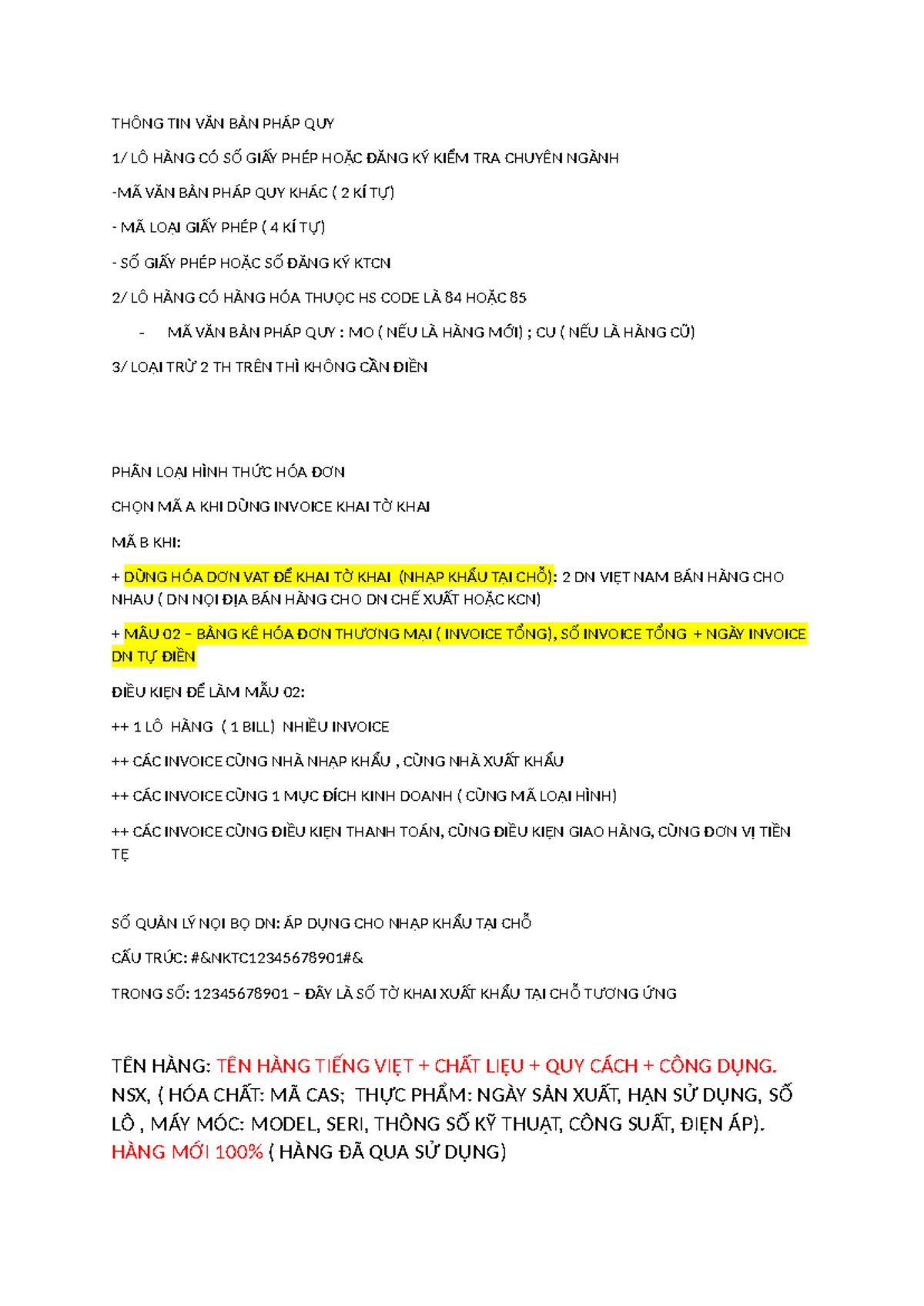 THÔNG TIN VĂN BẢN PHÁP QUY VỀ HÀNG HÓA HS CODE 84-85 - Studocu