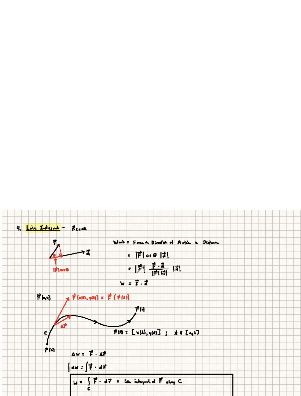 FyTy 101 Line Integral Lecture Notes - Studocu