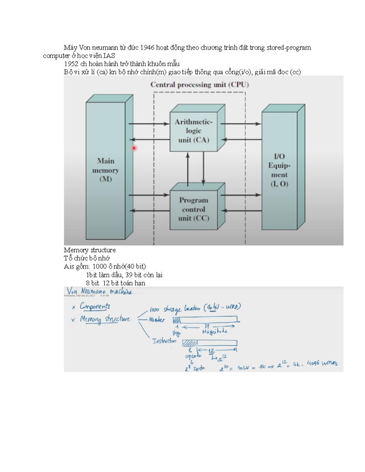 C1 - Quiz on Computer Architecture and Memory Structures - Studocu