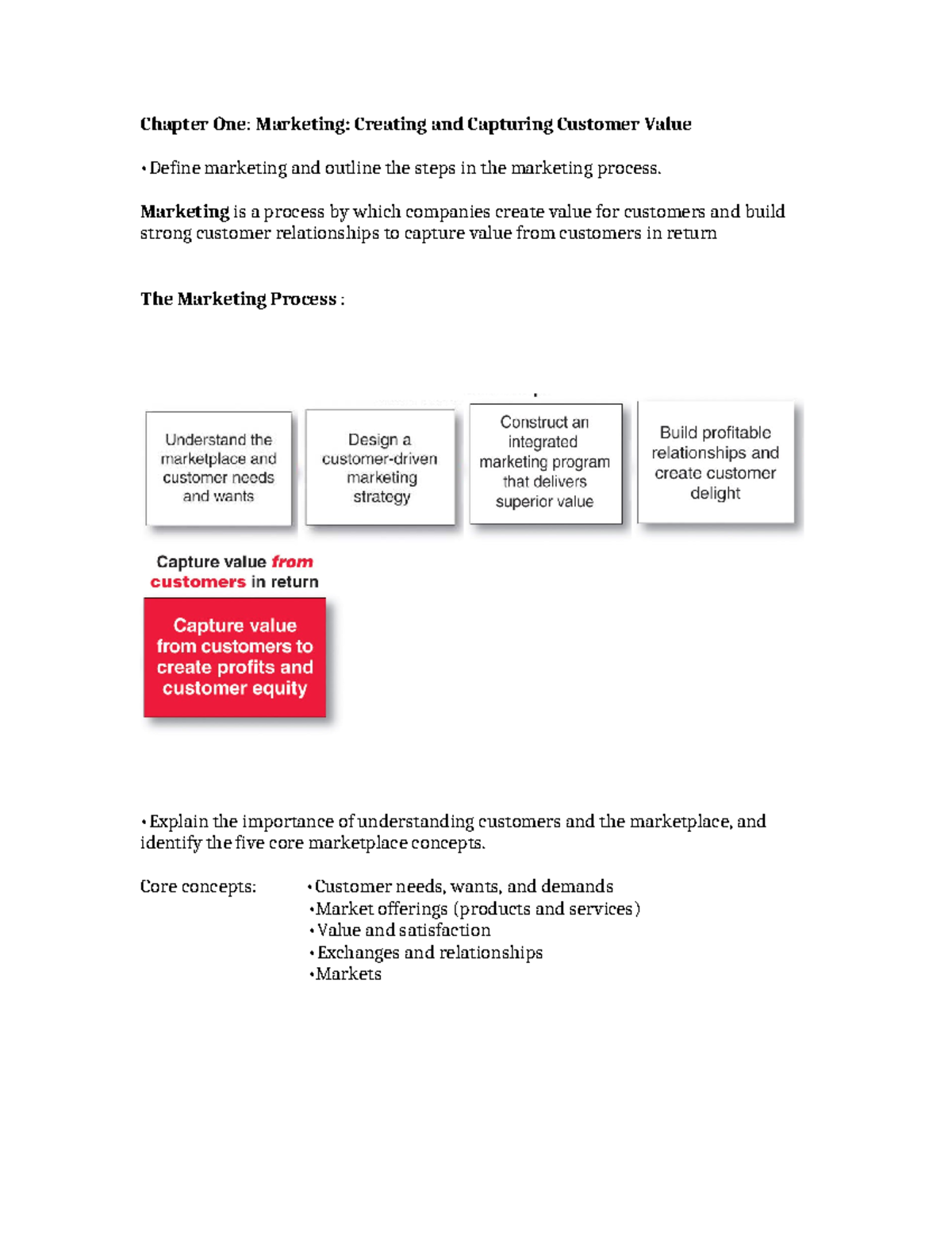 Marketing Review: Chapter 1-6 Insights on Customer Value and Strategy ...