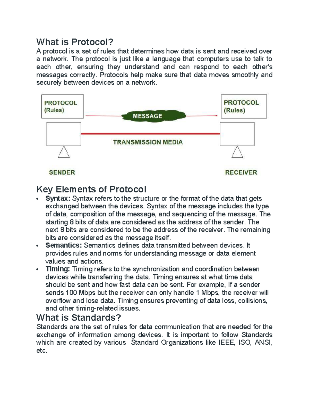 Unit 1 - Computer Network Protocols and Standards Notes - Studocu