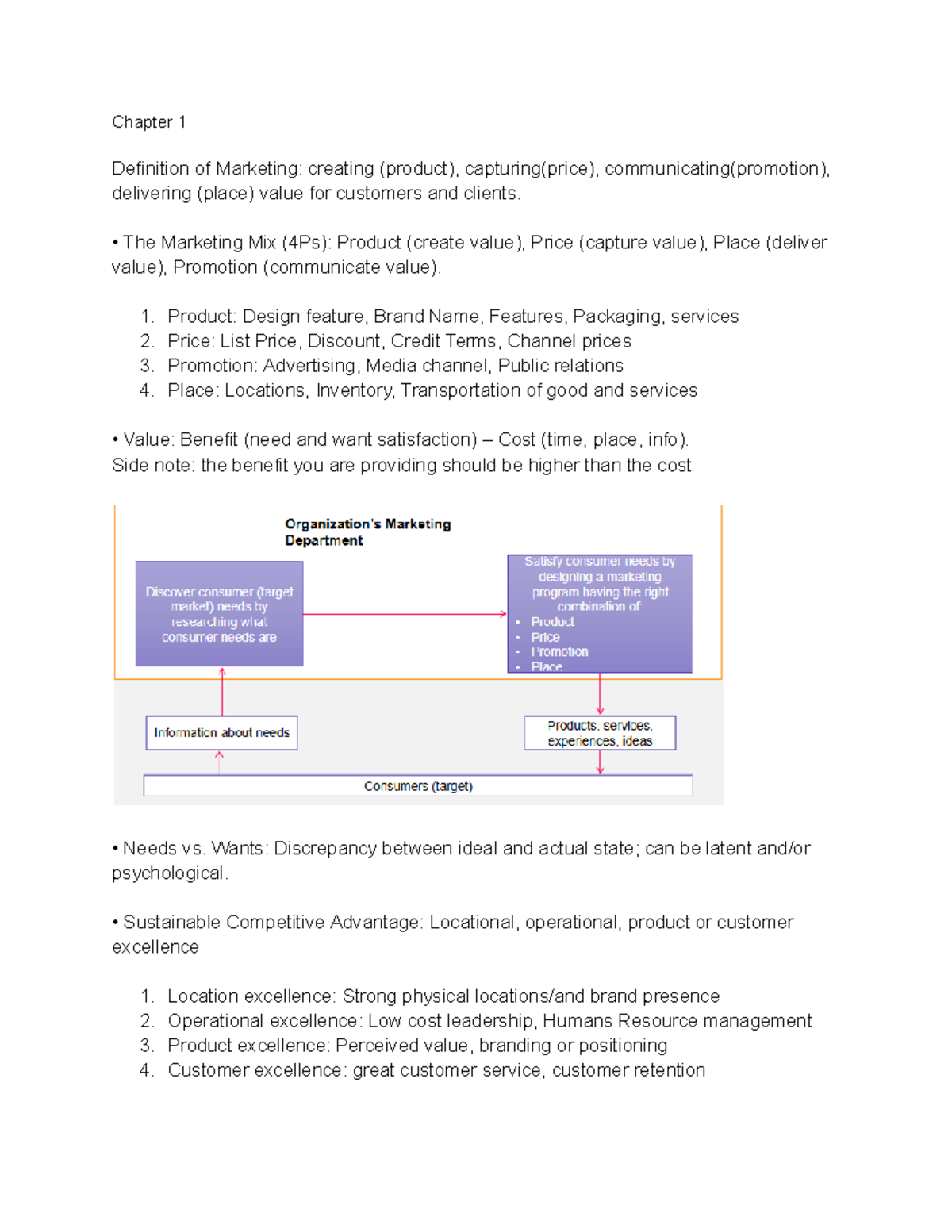 Marketing 1 Exam Review: Key Concepts and Strategies in Marketing - Studocu
