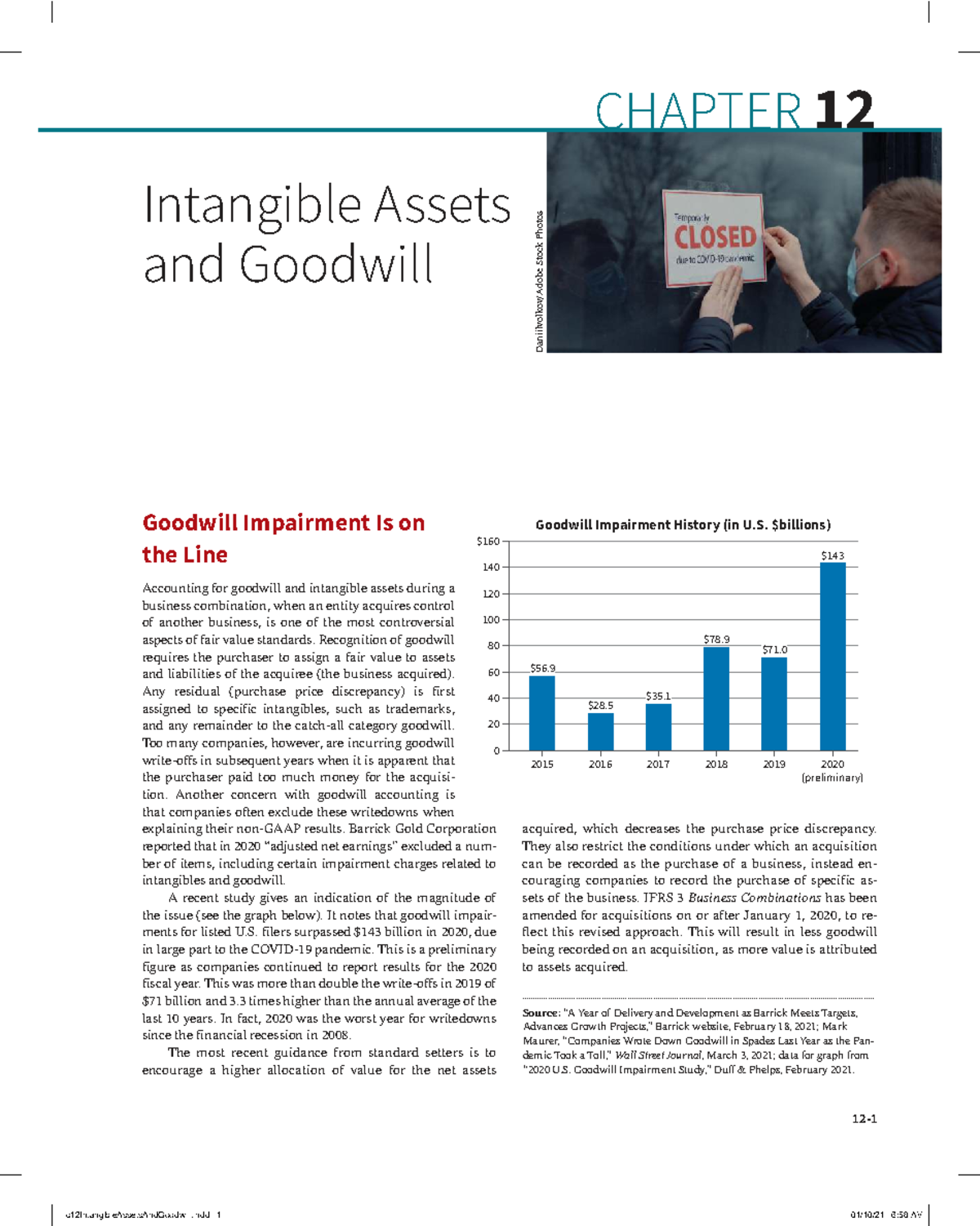 Intangible Assets and Goodwill: CH 12 Overview and Impairment Analysis ...