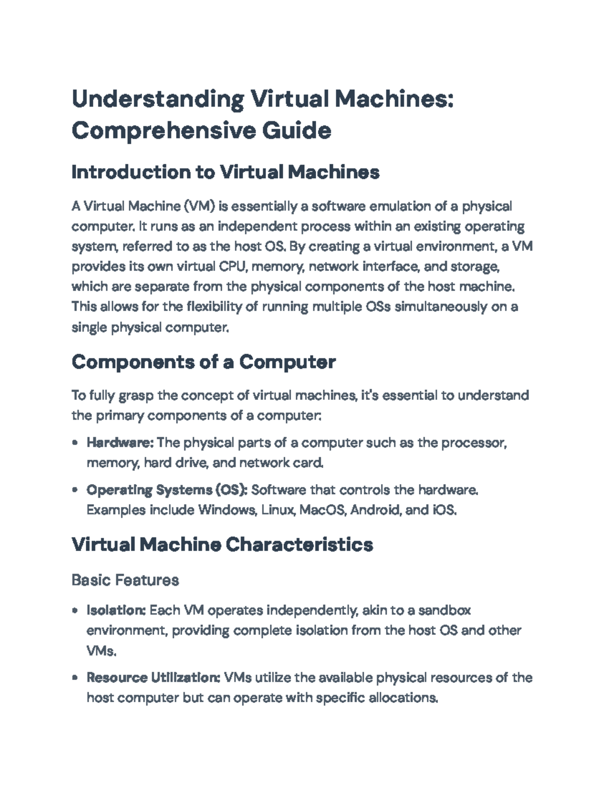 Understanding Virtual Machines: A Comprehensive Guide to VM Management ...