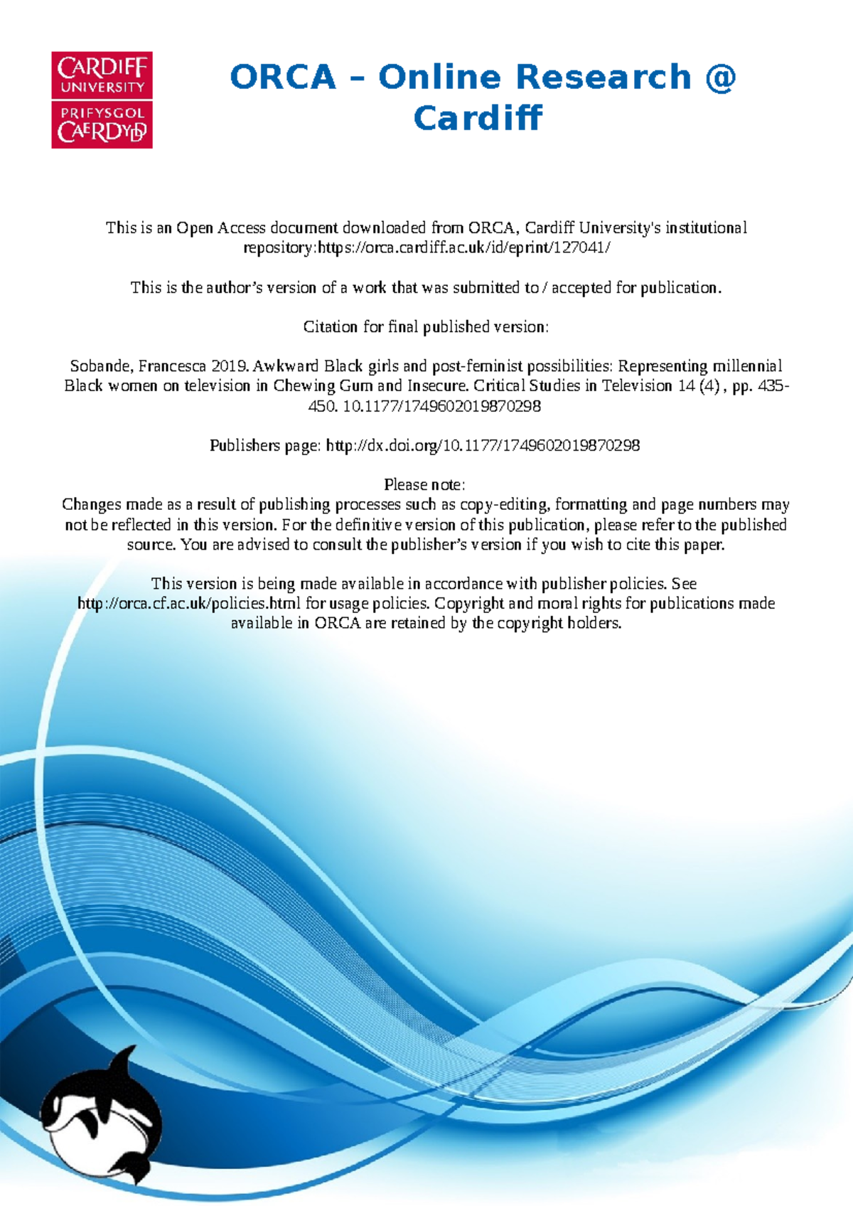 Final Exam Review Notes for PSY 101: Introduction to Psychology - ORCA ...
