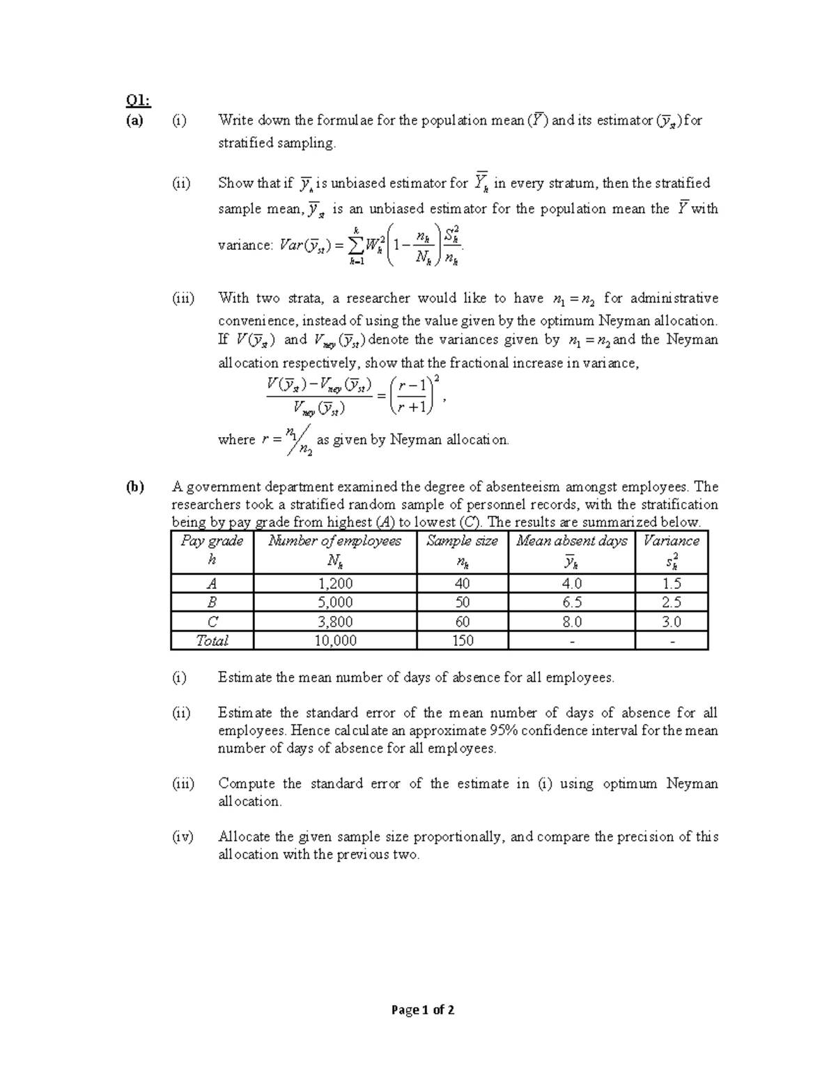 Chapter 3: Sampling Proportions & Percentages in Statistics - Studocu
