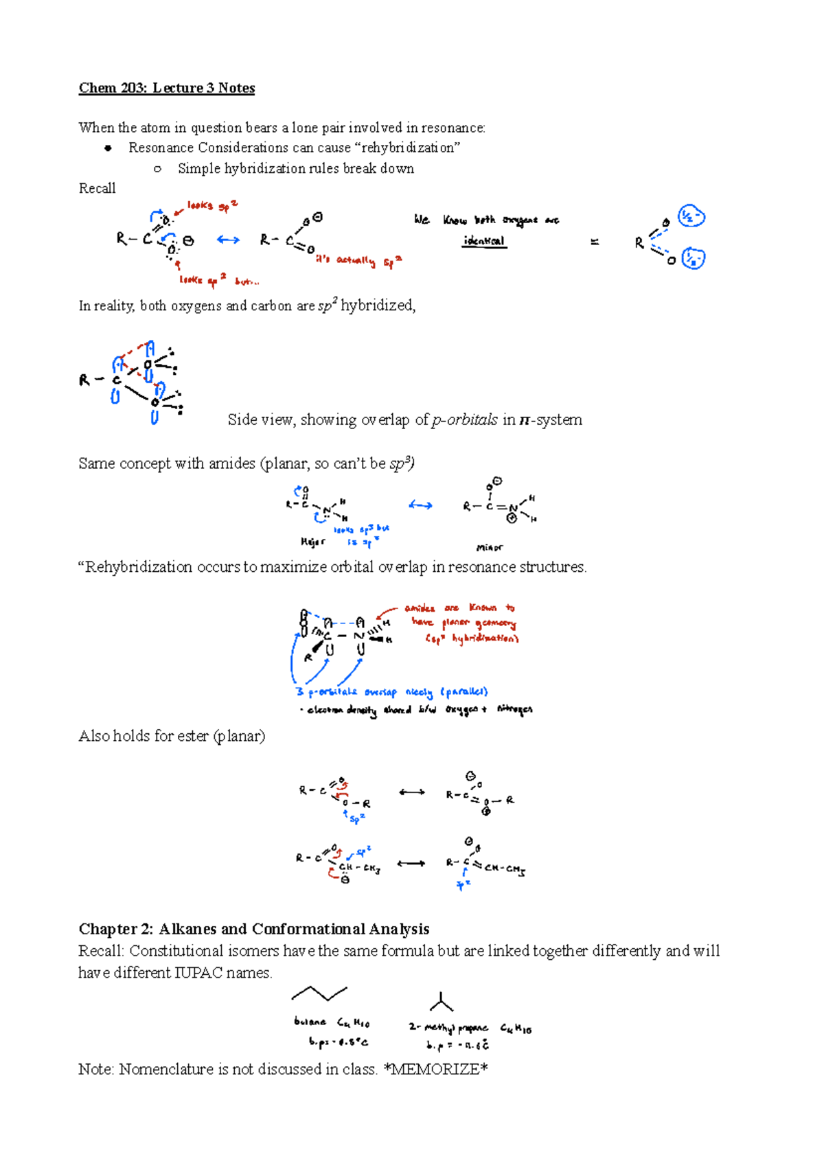 Chem 203 Lecture 3 Notes - Chem 203: Lecture 3 Notes When the atom in ...