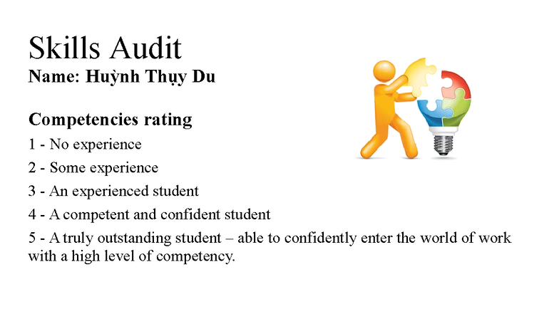 2025 Skills Audit - Competency Assessment and Teamwork Evaluation - Studocu