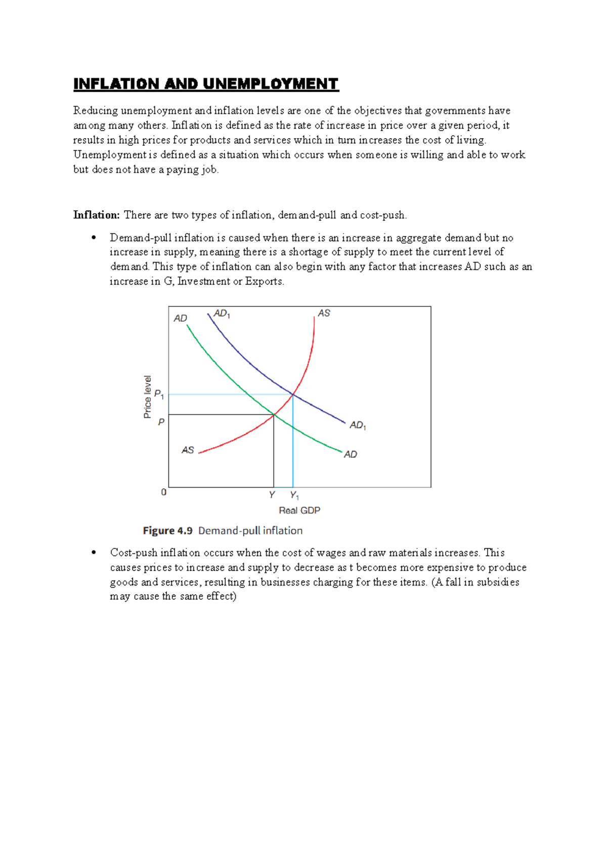ECON 201: Exploring Inflation and Unemployment Dynamics - Studocu
