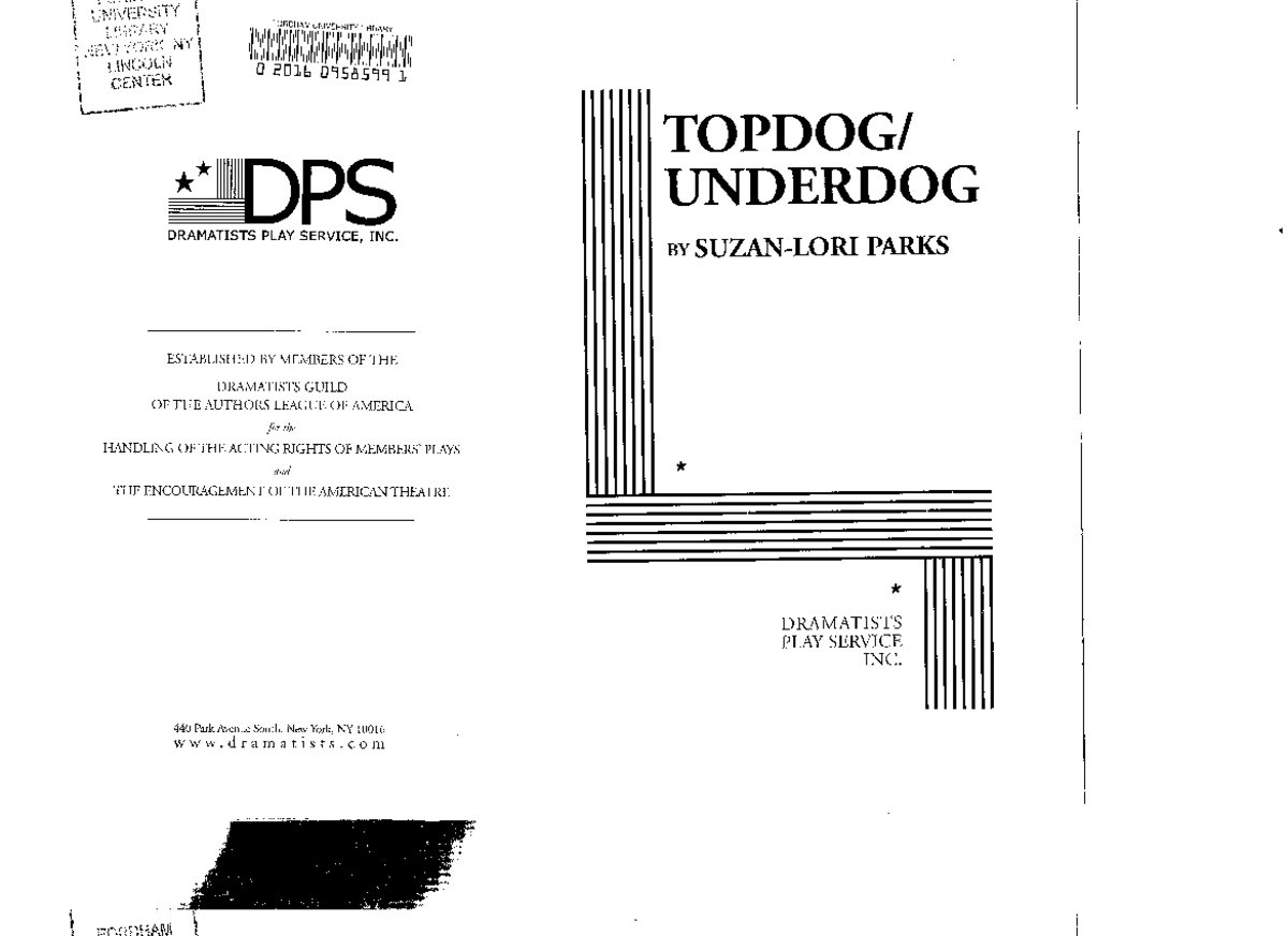Topdog Underdog: Script Analysis and Character Dynamics (DPS 2016 ...