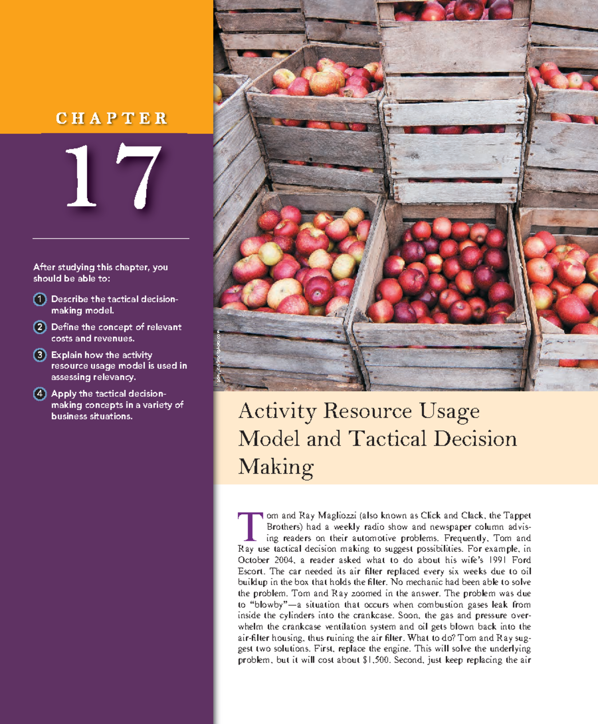 Chapter 3: Activity Resource Usage & Tactical Decision Making Overview ...