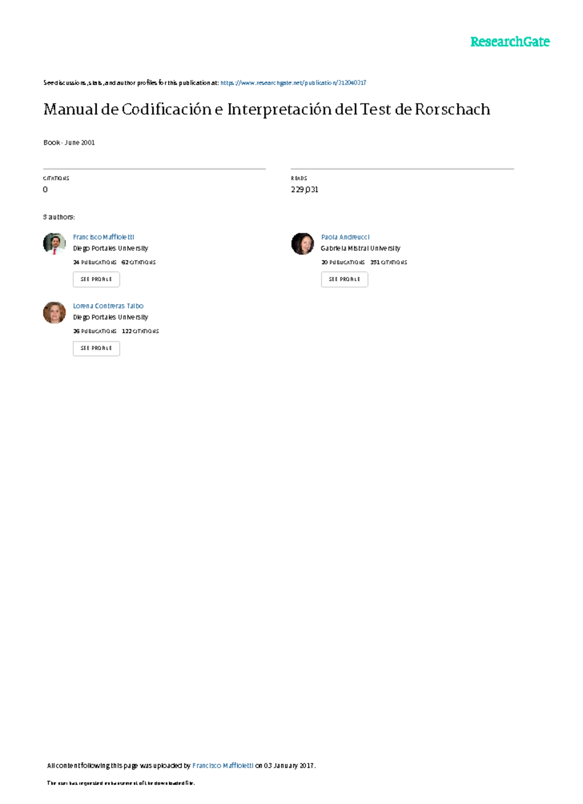 Curso de Psicodiagnóstico Rorschach | PDF, image size:1200x1655