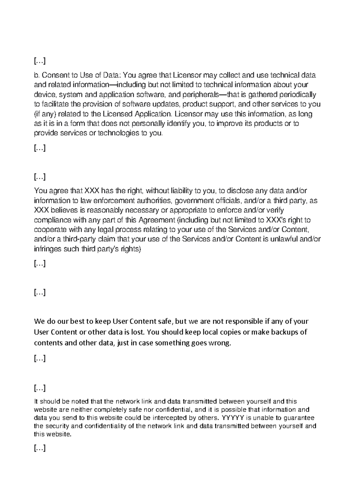 TC Data Usage and Security Notes - Studocu
