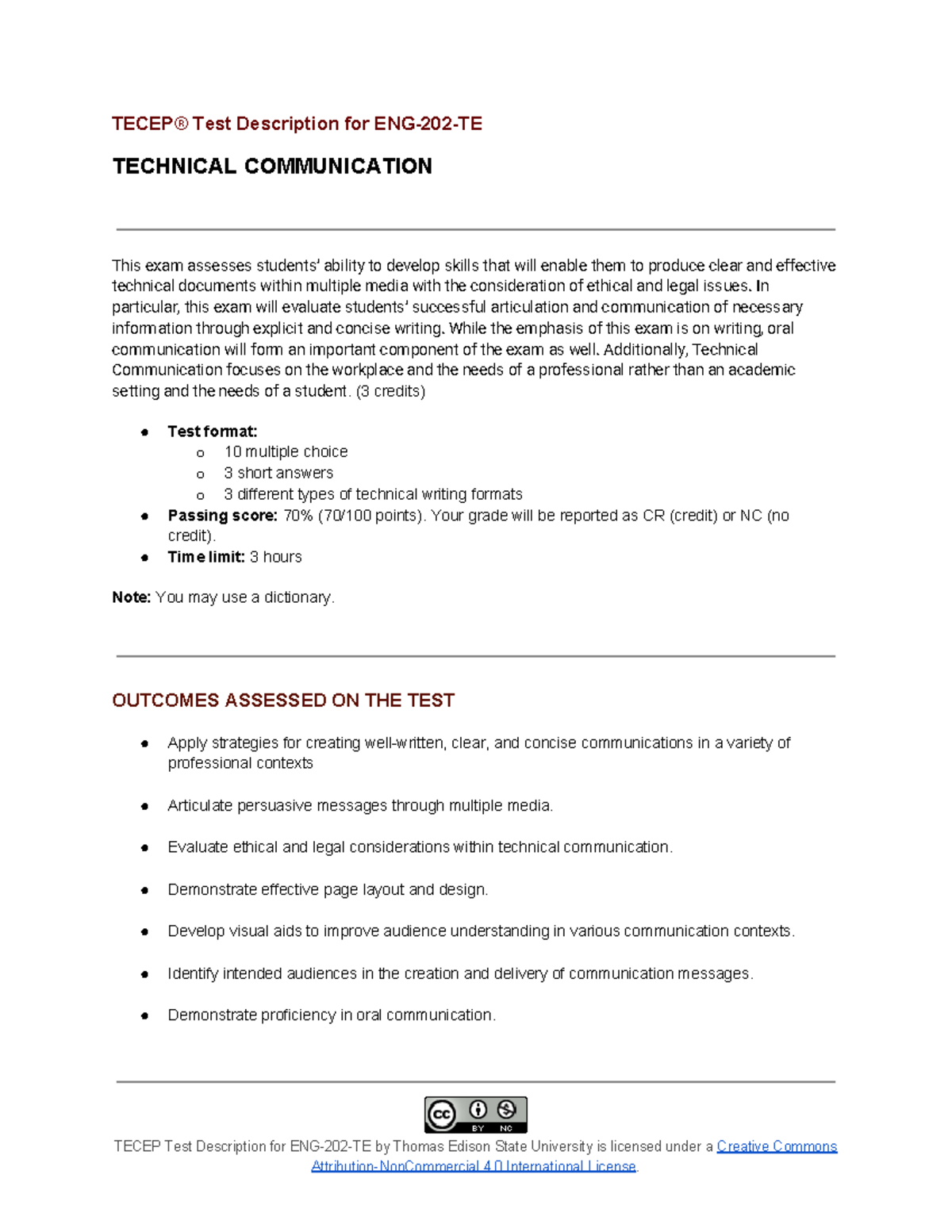 ENG-202: Technical Communication Exam Overview and Study Guide - Studocu