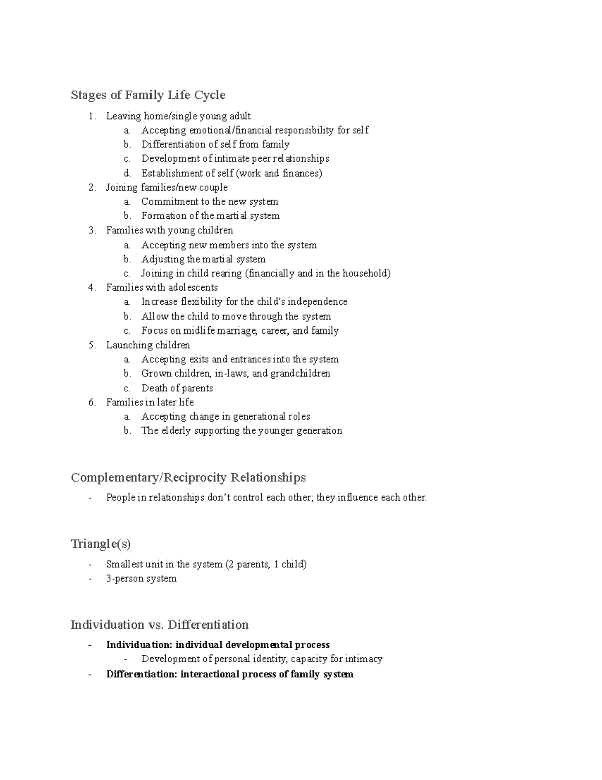 Midterm Study Guide: Family Dynamics & Parenting Strategies (PSY 201 ...