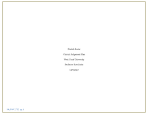 Week 7 Signature Assignment Understanding Stroke - Running head ...