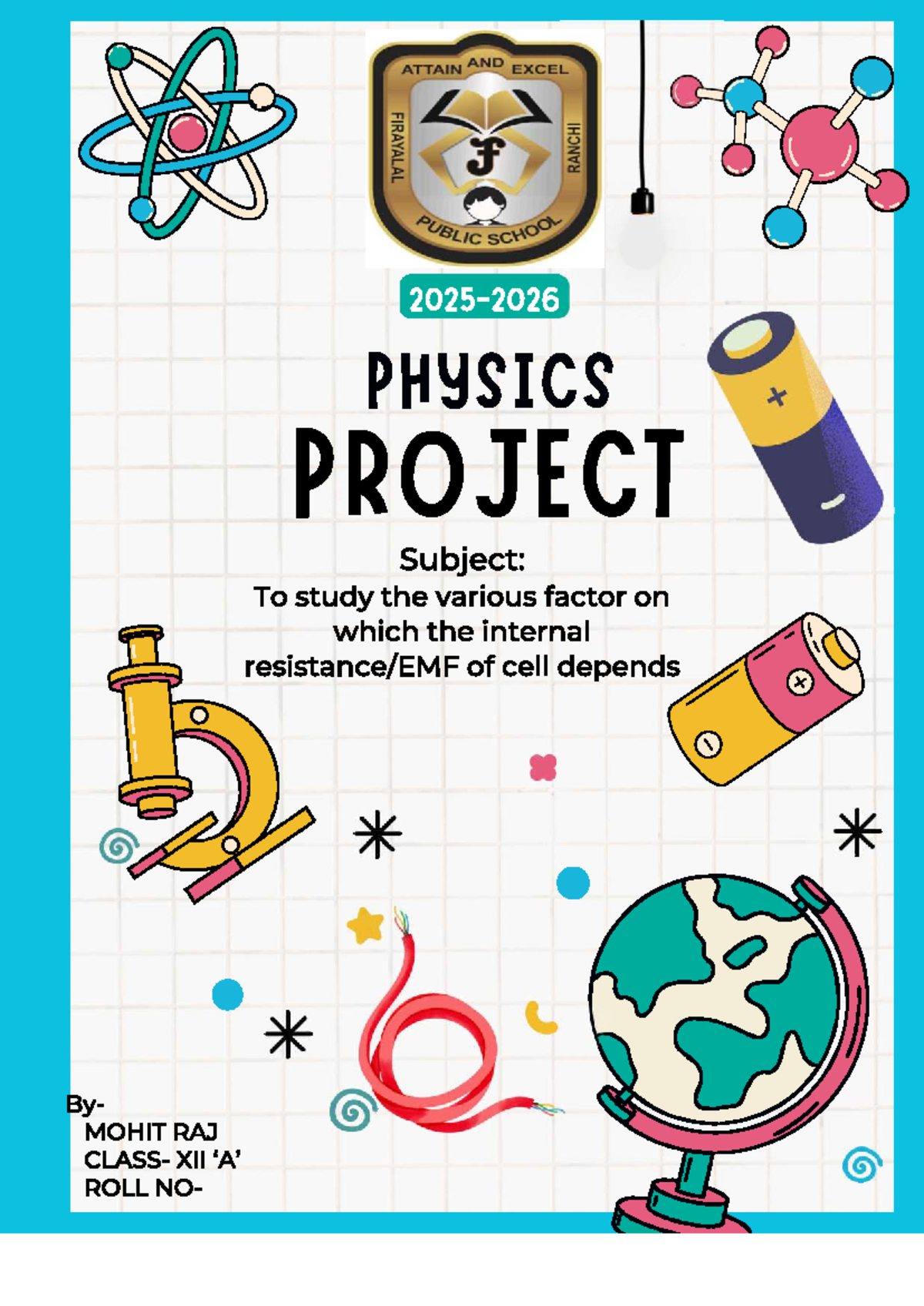 A4 - eafhcaqk - Physics SL - ATTAIN AND EXCEL f PUBLIC SCHOOL PHYSICS ...