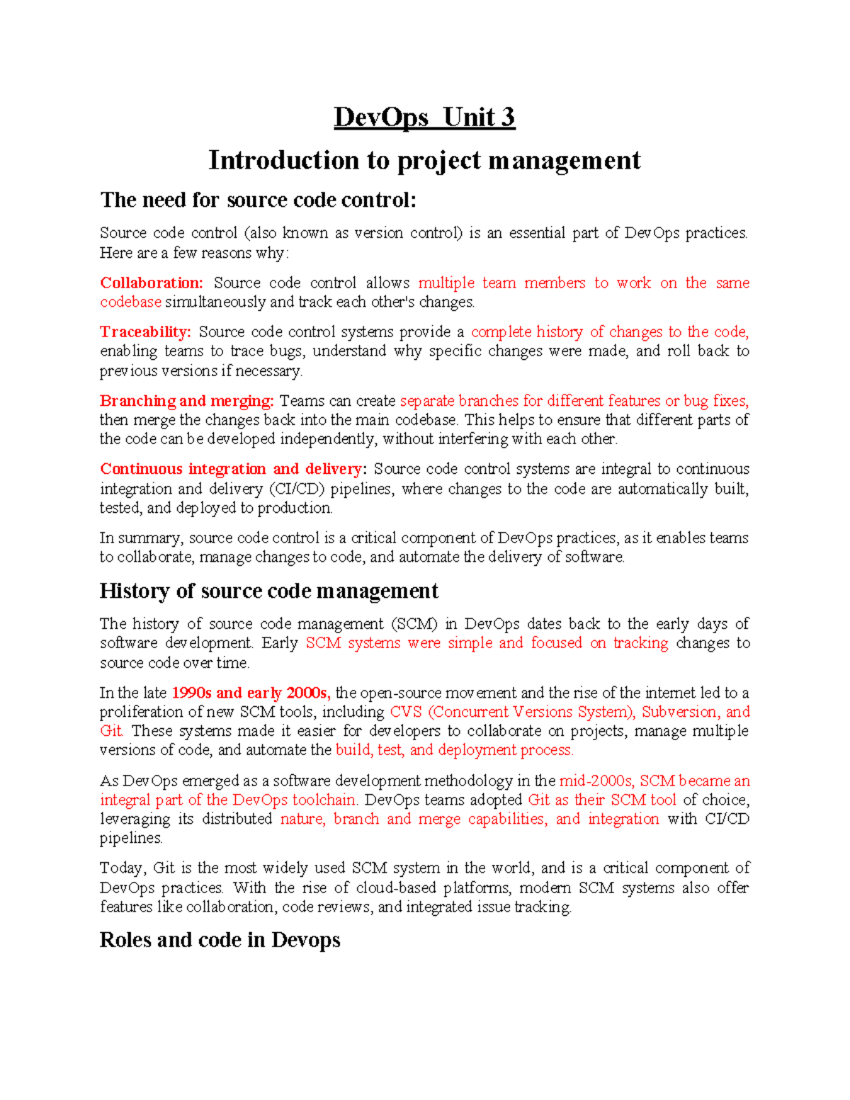 Dev Ops Unit 3 - Devops - DevOps Unit 3 Introduction to project ...