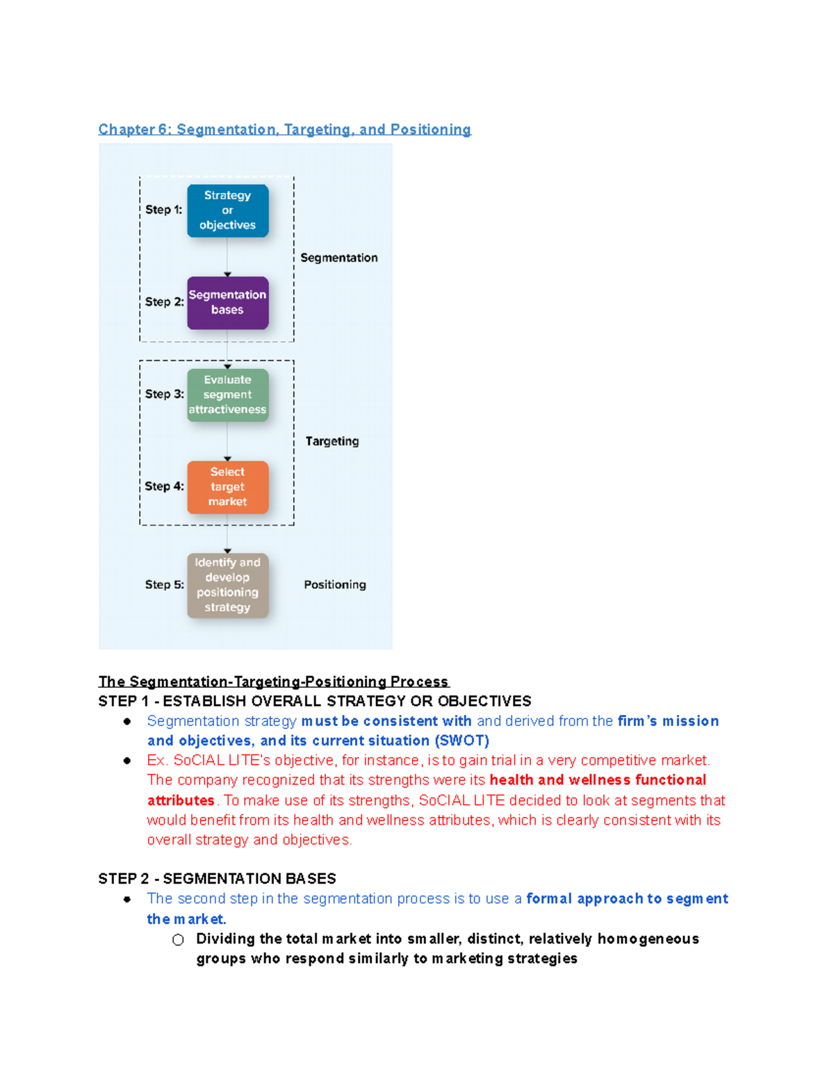 Chapter 6 Segmentaton, Targeting, Positioning - Chapter 6: Segmentation ...
