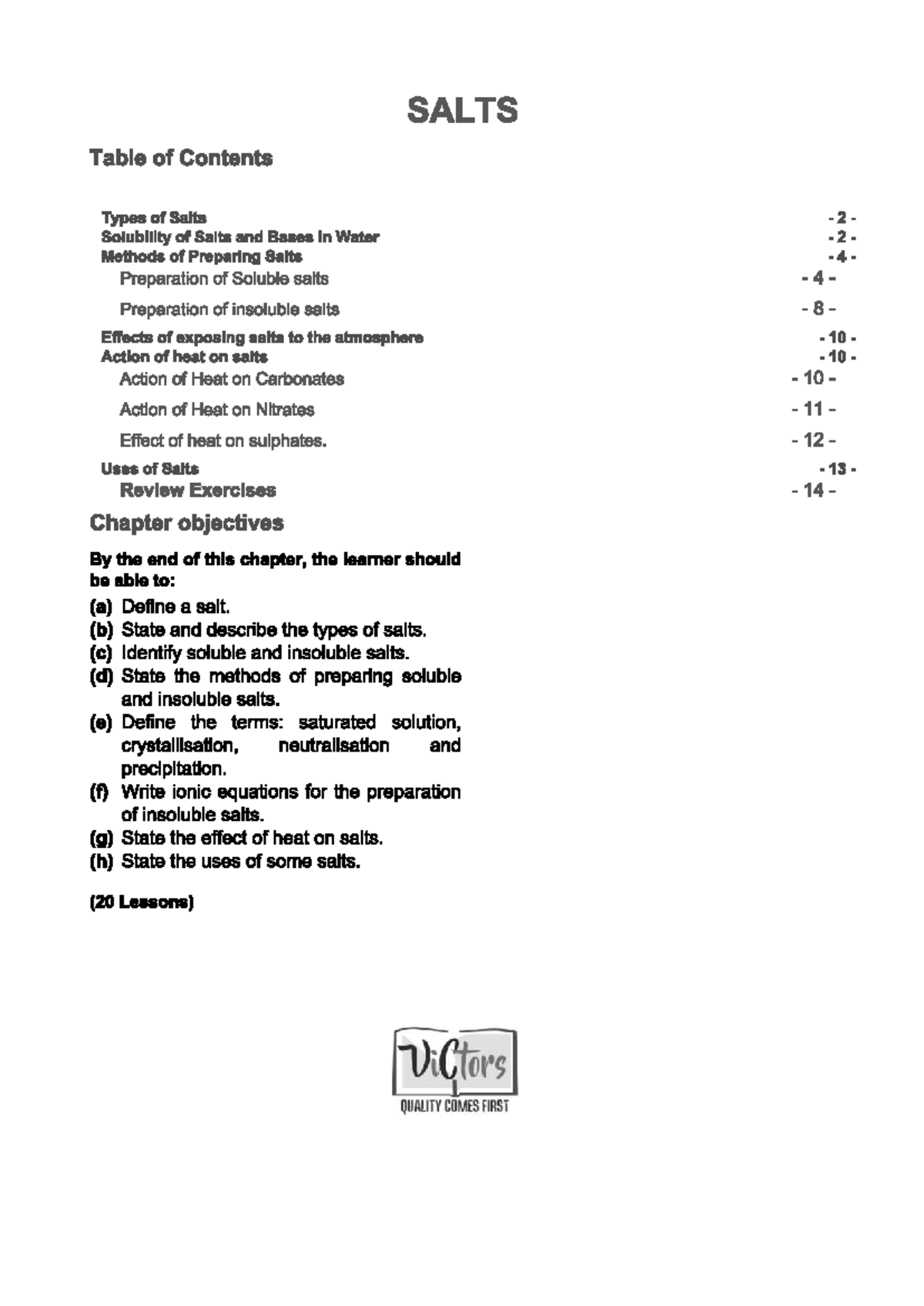 PHYSICAL CHEMISTRY: Comprehensive Guide to Salts and Their Properties ...