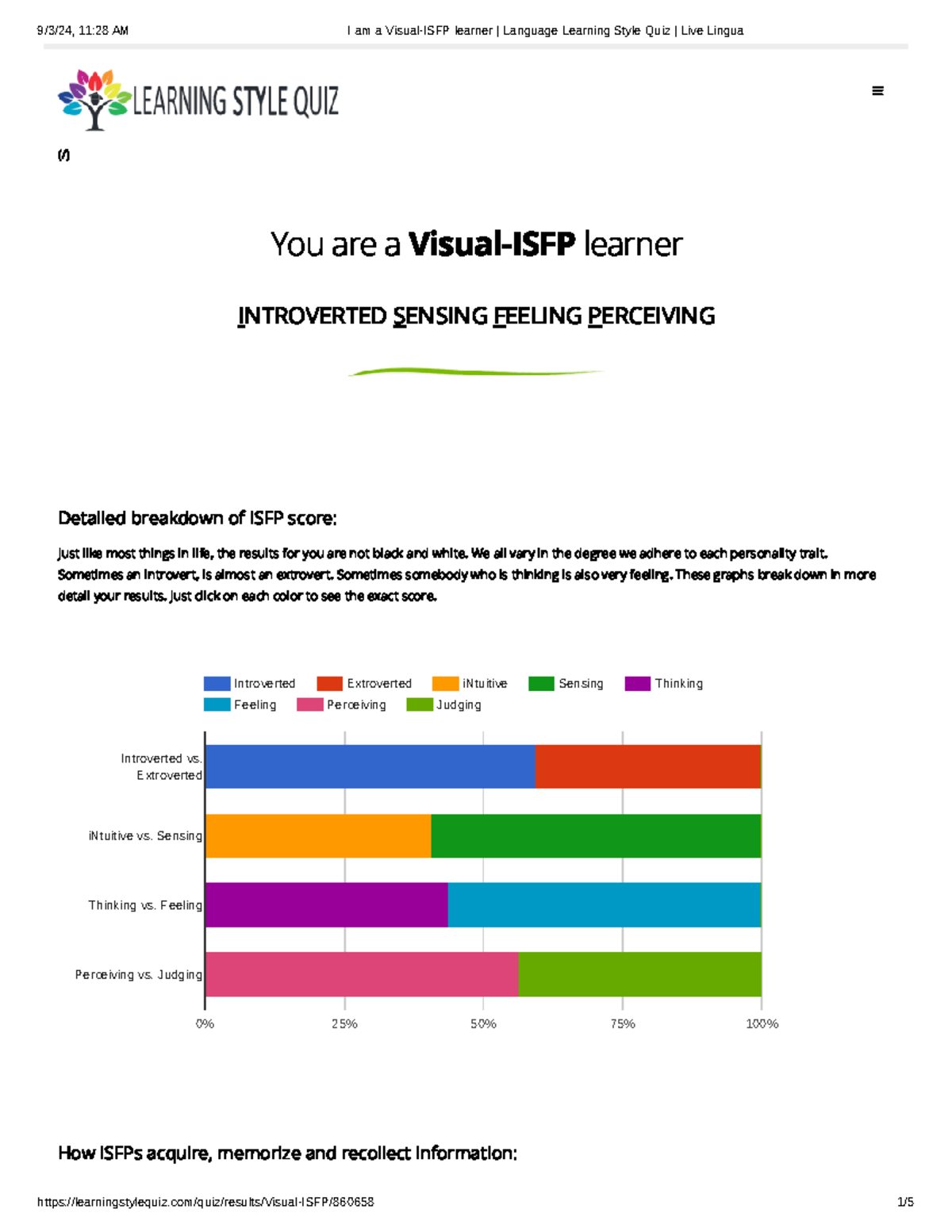 Visual-ISFP Learning Style Insights: Effective Strategies & Challenges ...