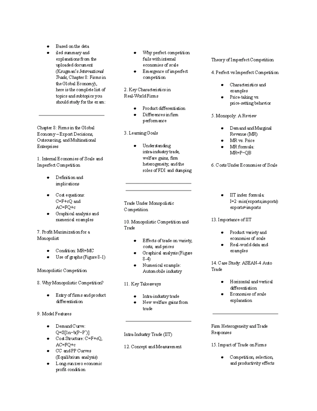 International Economics (IE 101): Offshoring of Goods and Services ...