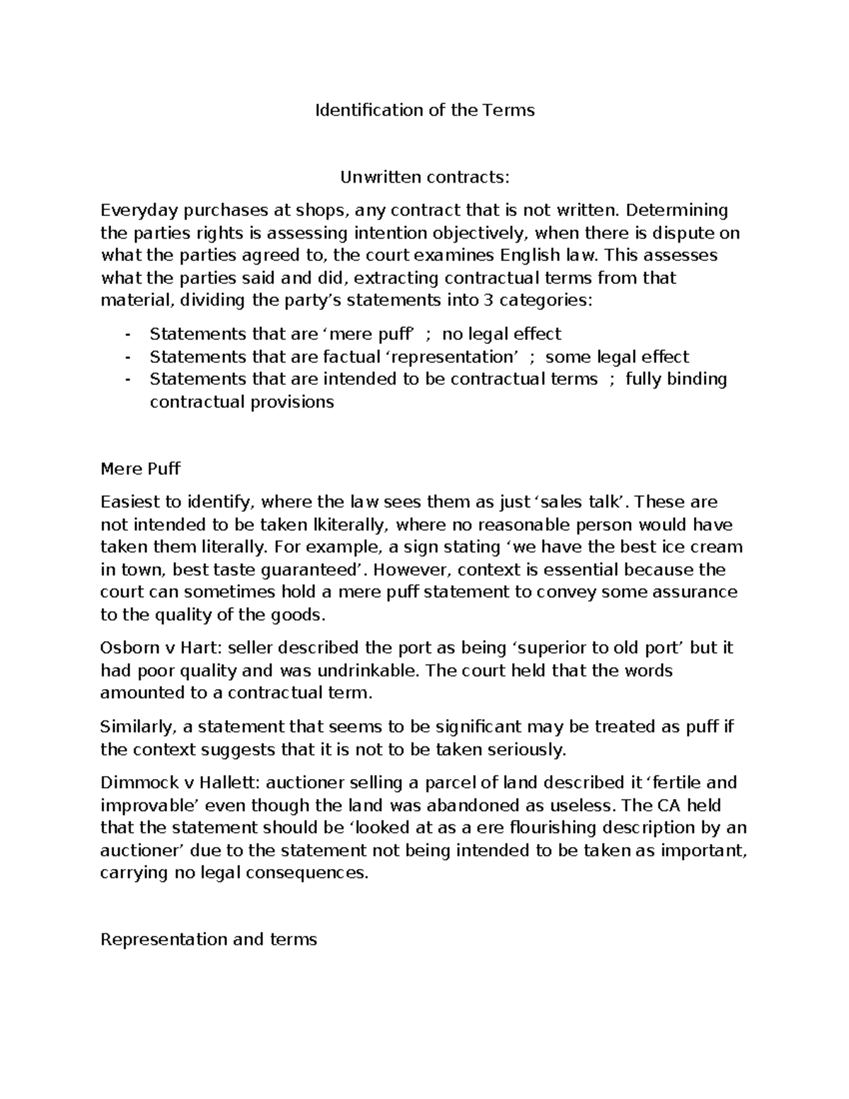 Identification and Incorporation of Terms - Identification of the Terms ...