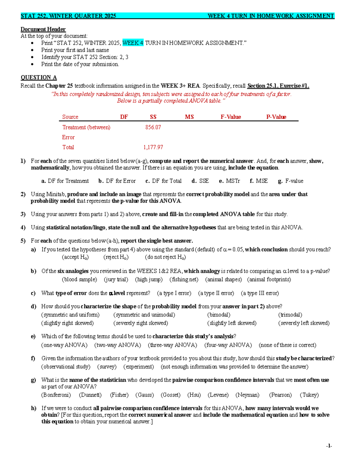 WEEK 4 TIHW STAT 252 Winter 2025 - Document Header At the top of your ...