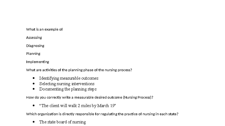 Fundamentals of Nursing Study Guide: Key Concepts & Interventions - Studocu