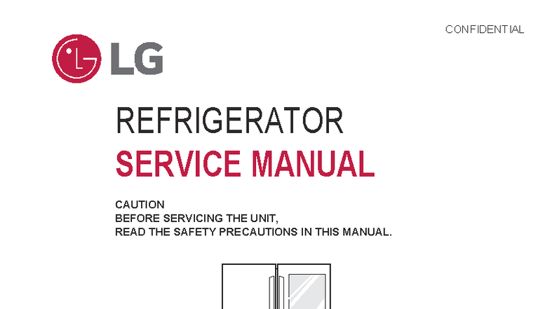 LG Refrigerator Service Manual: Model LM85SXD - Safety &amp; Repair Guide - Studocu