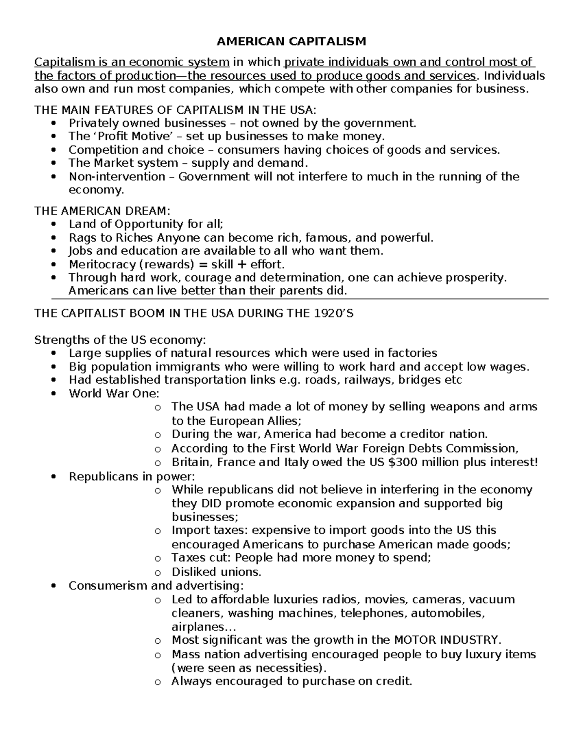 US History: Understanding American Capitalism and the New Deal (HIST ...