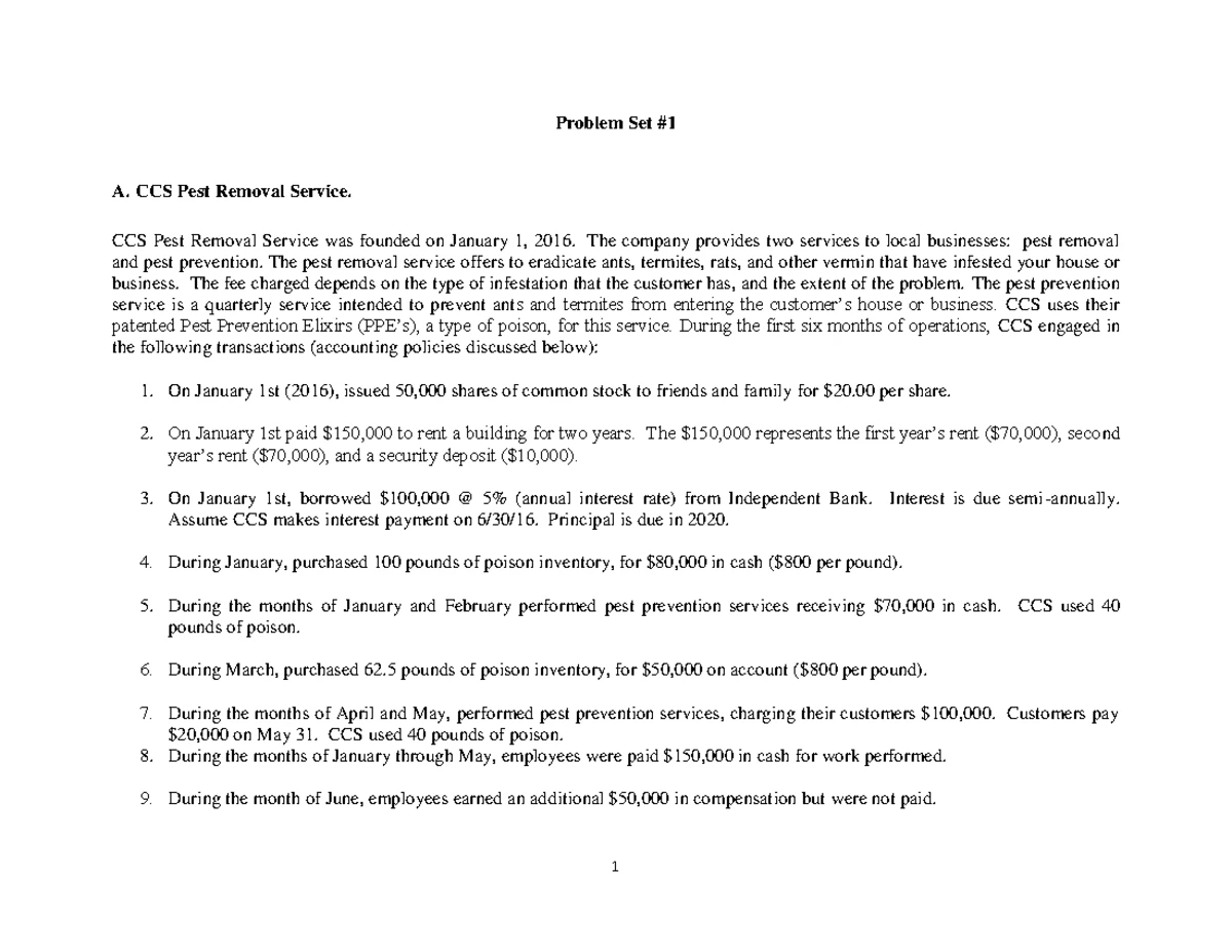 ACCT 2301 Exam 1 Review: Solutions & Notes for Chapters 1-4, 6 - Studocu